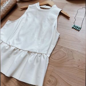 Faux leather tank NWT